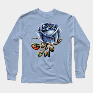 Blue Rose Long Sleeve T-Shirt